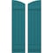 Ekena Millwork Americraft 4-Board (2 Batten) Wood Joined Board-n-Batten Shutters w/Ellipt Top, ARW101BE414X77ANH, PR ARW101BE414X77ANH - alternate 1